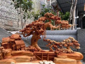 tiểu cảnh gỗ ngọc am 