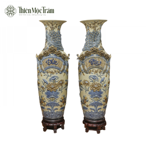 Cặp lộc bình Bát Tràng