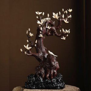 Tượng Gỗ Cây Mai Đắp Nghệ Thuật