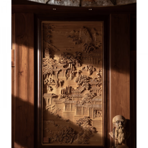 tranh gỗ điêu khắc