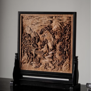 Alternative view of Tranh Gỗ Chạm Sơn Thủy Hữu Tình