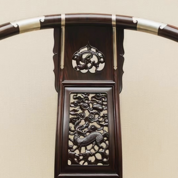 Ghế Minh Đế Gấp Gỗ Tự Nhiên Chạm Khắc Nghệ Thuật - Ảnh 4