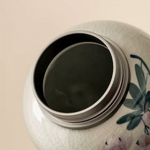 Alternative view of Hũ Đựng Trà Gốm Hoa Đào