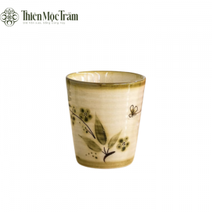 Cốc Gốm Sứ Bát Tràng – Họa Tiết Hoa Lá