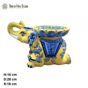 Tượng Voi Gốm Sứ Bát Tràng