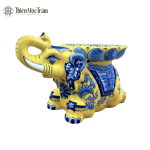 Alternative view of Tượng Voi Gốm Sứ Bát Tràng