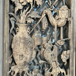 Alternative view of Bộ Đôi Tranh Gỗ Chạm Tứ Linh – Tứ Quý