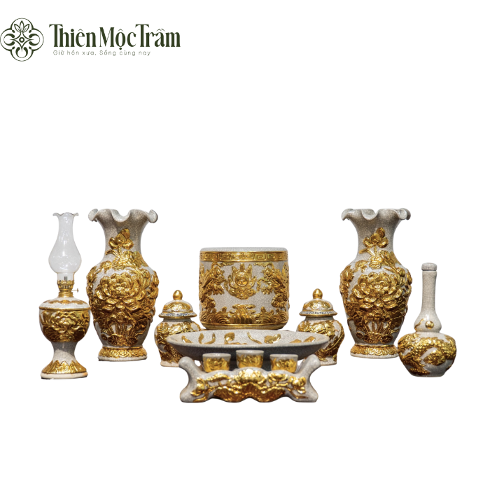 Ban Chung Cư – Bộ Đồ Thờ Men Rạn