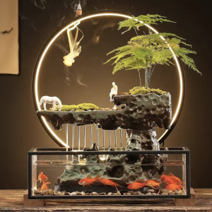 Thác Nước Tiểu Cảnh Sơn Thủy Hồ Cá