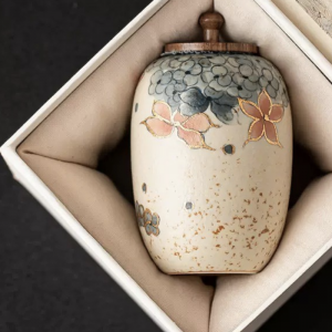 Alternative view of Hũ Đựng Trà Gốm Hoa Cẩm Tú