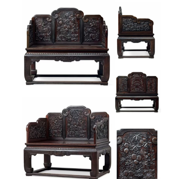 Ghế Minh Đế Chạm Khắc Cổ Điển - Ảnh 2