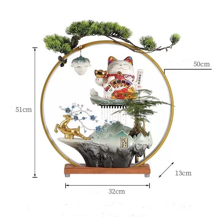 Thác Nước Tiểu Cảnh Mèo Phú Quý - Ảnh 4