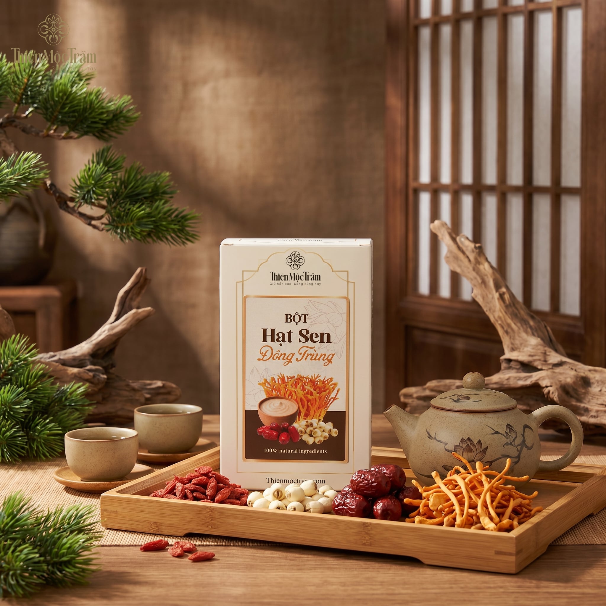 Bột Hạt Sen Đông Trùng