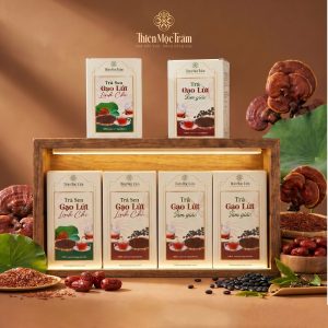 Combo Trà Sen Gạo Lứt Linh Chi Và Trà Gạo Lứt Tam Giác