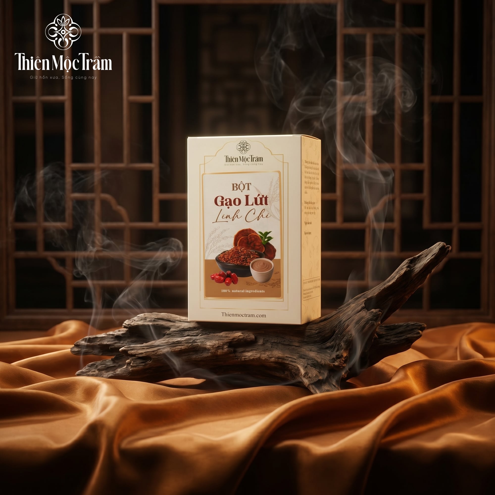 Bột gạo lứt linh chi