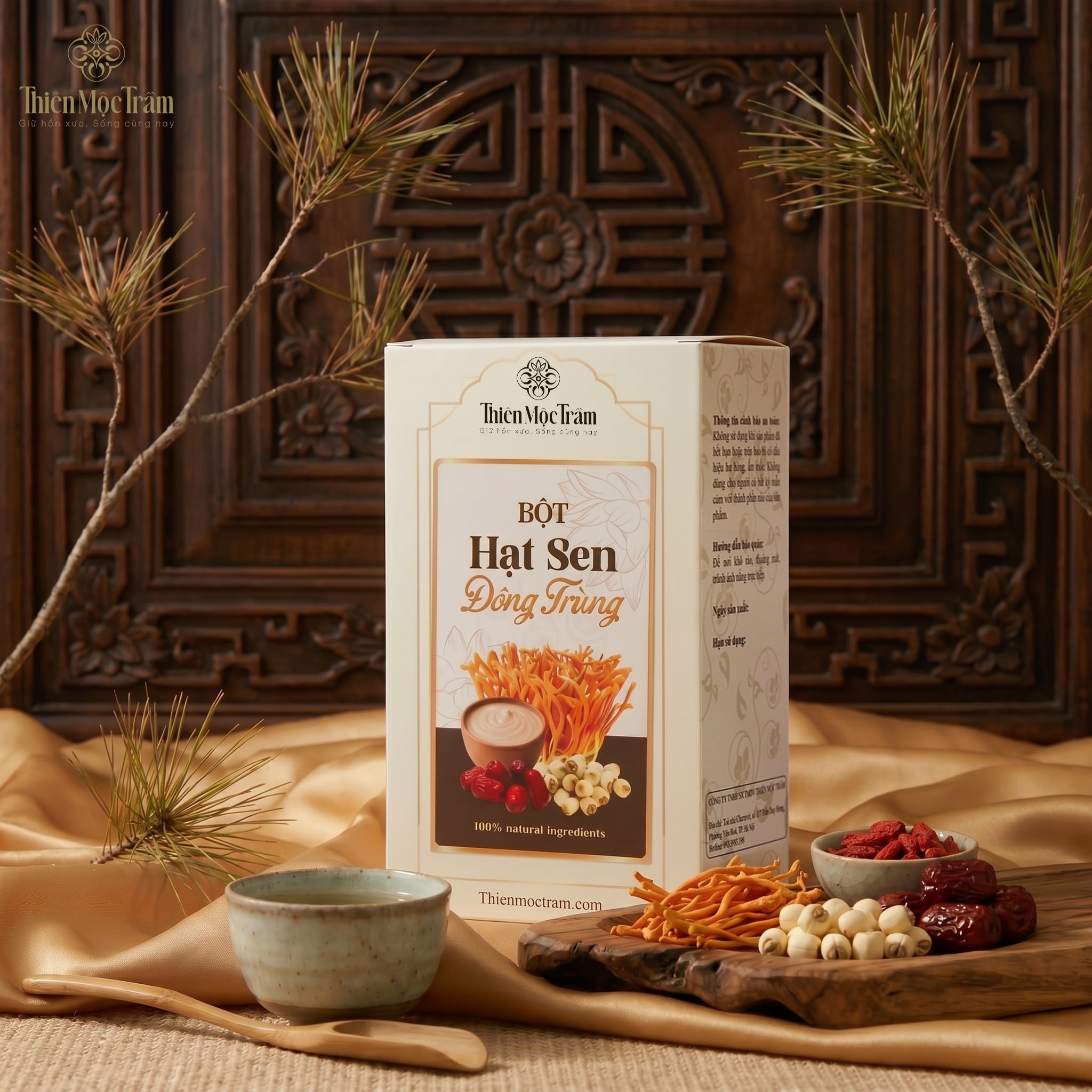 Bột Hạt Sen Đông Trùng