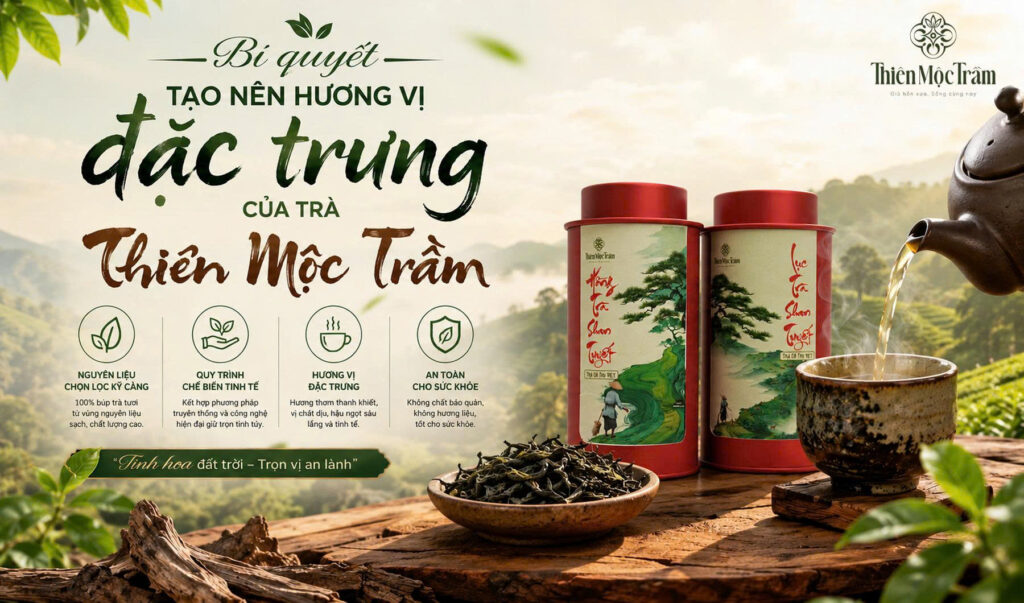 Bí quyết tạo nên hương vị đặc trưng của trà Thiên Mộc Trầm