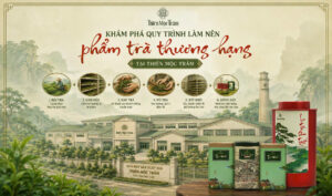 quy trình làm nên phẩm trà thương hạng tại Thiên Mộc Trầm